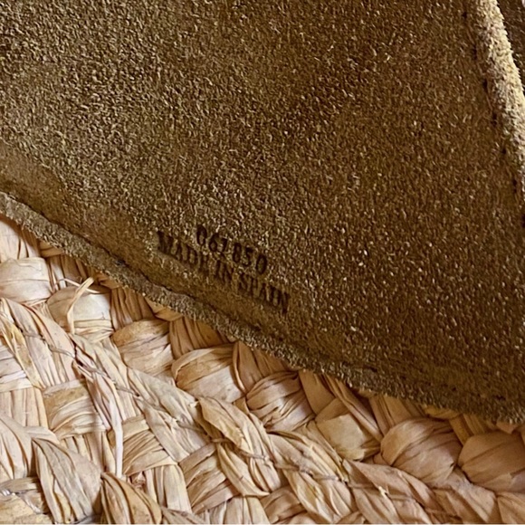 Loewe Gate Cognac Tan Leather Brown Woven Raffia Top Handle Bag Spain - Picture 9 of 9